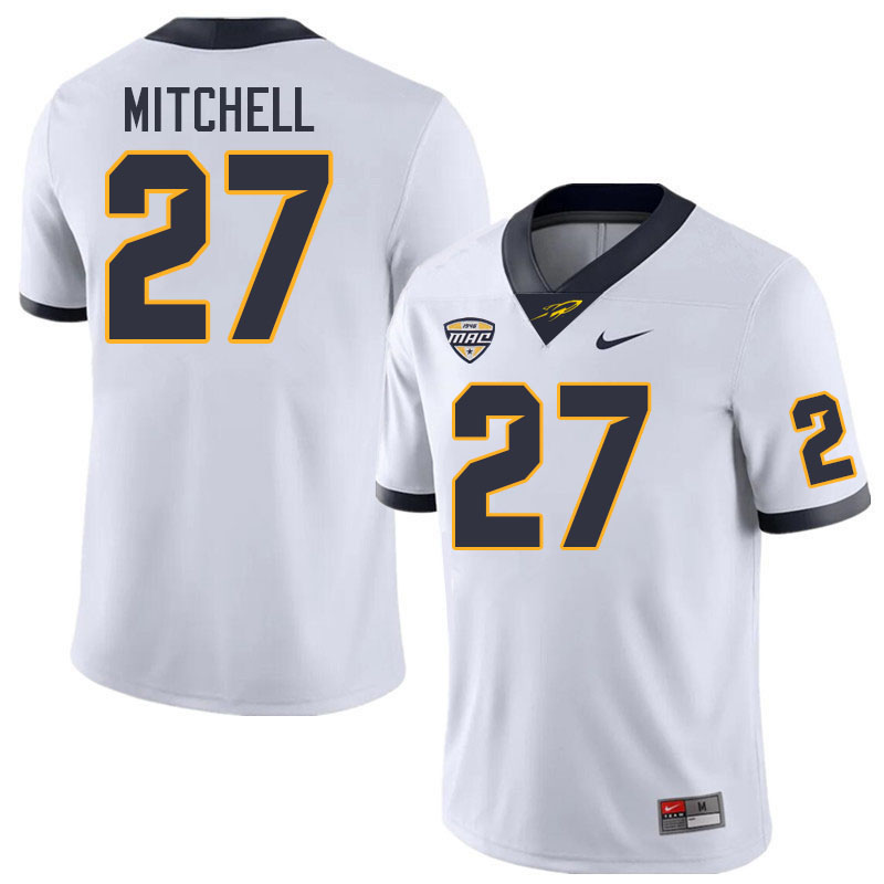Toledo Rockets #27 Quinyon Mitchell College Football Jerseys Stitched Sale-White